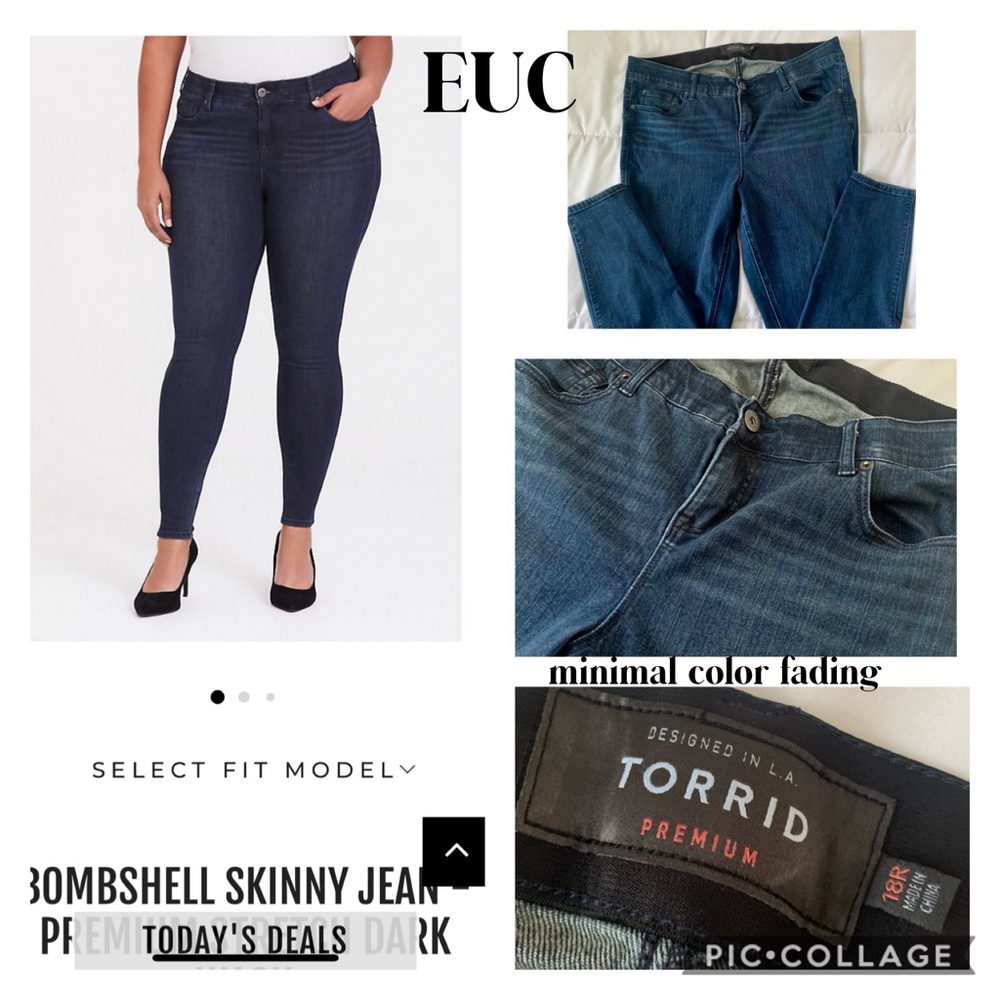 Bombshell Skinny Jeans Dark Wash - Torrid
